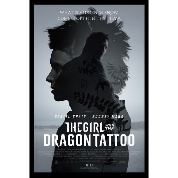 2011 The Girl With The Dragon Tattoo ORIGINAL Movie Poster 11x17 (Buy 2 Get 1) - Picture 1 of 1
